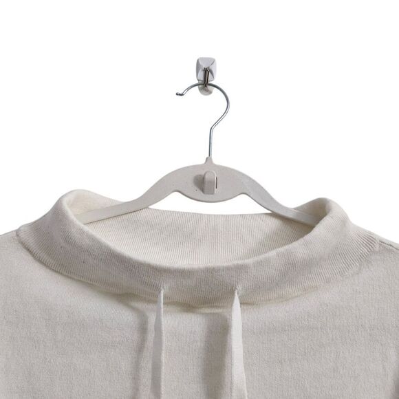 Minnie Rose Sweater XS White Cotton Cashmere Blend Longsleeve Lightweight - Picture 2 of 9